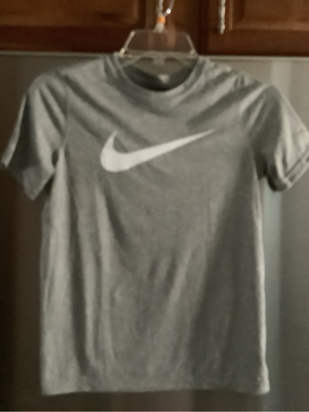 Nike Grey Tee with White Swoosh
